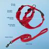 imageVoyager Stepin Lock Adjustable Cat Harness w Cat Leash Combo Set with Neoprene Handle 5ft  Supports Small Medium and Large Breed Cats by Best Pet Supplies  ArmyBlack Trim SRed 327