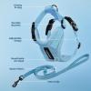 imageVoyager Stepin Lock Adjustable Cat Harness w Cat Leash Combo Set with Neoprene Handle 5ft  Supports Small Medium and Large Breed Cats by Best Pet Supplies  ArmyBlack Trim SHarness Leash Set Baby Blue
