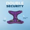 imageVoyager Stepin Lock Adjustable Cat Harness w Cat Leash Combo Set with Neoprene Handle 5ft  Supports Small Medium and Large Breed Cats by Best Pet Supplies  ArmyBlack Trim SPurple 327