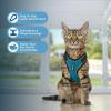 imageVoyager Stepin Lock Adjustable Cat Harness w Cat Leash Combo Set with Neoprene Handle 5ft  Supports Small Medium and Large Breed Cats by Best Pet Supplies  ArmyBlack Trim SBlack TrimTurquoise 327