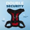 imageVoyager Stepin Lock Adjustable Cat Harness w Cat Leash Combo Set with Neoprene Handle 5ft  Supports Small Medium and Large Breed Cats by Best Pet Supplies  ArmyBlack Trim SHarness Leash Set RedBlack Trim