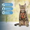 imageVoyager Stepin Lock Adjustable Cat Harness w Cat Leash Combo Set with Neoprene Handle 5ft  Supports Small Medium and Large Breed Cats by Best Pet Supplies  ArmyBlack Trim SBlack TrimOrange 327