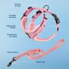 imageVoyager Stepin Lock Adjustable Cat Harness w Cat Leash Combo Set with Neoprene Handle 5ft  Supports Small Medium and Large Breed Cats by Best Pet Supplies  ArmyBlack Trim SPink 327