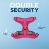 imageVoyager Stepin Lock Adjustable Cat Harness w Cat Leash Combo Set with Neoprene Handle 5ft  Supports Small Medium and Large Breed Cats by Best Pet Supplies  ArmyBlack Trim SFuchsia 327