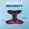 imageVoyager Stepin Lock Adjustable Cat Harness w Cat Leash Combo Set with Neoprene Handle 5ft  Supports Small Medium and Large Breed Cats by Best Pet Supplies  ArmyBlack Trim SBlack TrimFuchsia 327