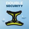 imageVoyager Stepin Lock Adjustable Cat Harness w Cat Leash Combo Set with Neoprene Handle 5ft  Supports Small Medium and Large Breed Cats by Best Pet Supplies  ArmyBlack Trim SBlack TrimLime 327