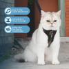 imageVoyager Stepin Lock Adjustable Cat Harness w Cat Leash Combo Set with Neoprene Handle 5ft  Supports Small Medium and Large Breed Cats by Best Pet Supplies  ArmyBlack Trim SHarness Leash Set ArmyBlack Trim
