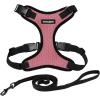 imageVoyager Stepin Lock Adjustable Cat Harness w Cat Leash Combo Set with Neoprene Handle 5ft  Supports Small Medium and Large Breed Cats by Best Pet Supplies  ArmyBlack Trim SHarness Leash Set PinkBlack Trim