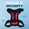 imageVoyager Stepin Lock Adjustable Cat Harness w Cat Leash Combo Set with Neoprene Handle 5ft  Supports Small Medium and Large Breed Cats by Best Pet Supplies  ArmyBlack Trim SHarness Leash Set FuchsiaBlack Trim