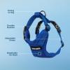 imageVoyager Stepin Lock Adjustable Cat Harness w Cat Leash Combo Set with Neoprene Handle 5ft  Supports Small Medium and Large Breed Cats by Best Pet Supplies  ArmyBlack Trim SHarness Leash Set Royal Blue
