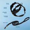 imageVoyager Stepin Lock Adjustable Cat Harness w Cat Leash Combo Set with Neoprene Handle 5ft  Supports Small Medium and Large Breed Cats by Best Pet Supplies  ArmyBlack Trim SBlack 327