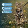 imageVoyager Stepin Lock Adjustable Cat Harness w Cat Leash Combo Set with Neoprene Handle 5ft  Supports Small Medium and Large Breed Cats by Best Pet Supplies  ArmyBlack Trim SArmy 327
