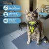 imageVoyager Stepin Lock Adjustable Cat Harness w Cat Leash Combo Set with Neoprene Handle 5ft  Supports Small Medium and Large Breed Cats by Best Pet Supplies  ArmyBlack Trim SHarness Leash Set Lime GreenBlack Trim