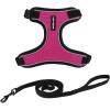 imageVoyager Stepin Lock Adjustable Cat Harness w Cat Leash Combo Set with Neoprene Handle 5ft  Supports Small Medium and Large Breed Cats by Best Pet Supplies  ArmyBlack Trim SBlack TrimFuchsia 327