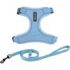 imageVoyager Stepin Lock Adjustable Cat Harness w Cat Leash Combo Set with Neoprene Handle 5ft  Supports Small Medium and Large Breed Cats by Best Pet Supplies  Red XSBaby Blue 327