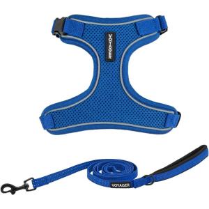 imageVoyager Stepin Lock Adjustable Cat Harness w Cat Leash Combo Set with Neoprene Handle 5ft  Supports Small Medium and Large Breed Cats by Best Pet Supplies  ArmyBlack Trim SRoyal Blue 327