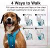 imageVoyager Freestyle 4in1 Dog Harness  Patent Pending Adjustable Webbing Harness with Removable Padding for Small to Large Dogs by Best Pet supplies  Fuchsia LTurquoise