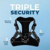 imageBest Pet Supplies Voyager Adjustable Dog Vest Harness Breathable No Pull Harness for Small Medium Large Dogs Harness for Walking Jogging Easy Stepin Reflective Stripes  Turquoise SHarness Leash Set Black