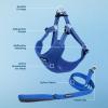imageBest Pet Supplies Voyager Adjustable Dog Vest Harness Breathable No Pull Harness for Small Medium Large Dogs Harness for Walking Jogging Easy Stepin Reflective Stripes  Turquoise SHarness Leash Set Royal Blue