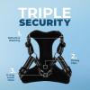 imageBest Pet Supplies Voyager Adjustable Dog Vest Harness Breathable No Pull Harness for Small Medium Large Dogs Harness for Walking Jogging Easy Stepin Reflective Stripes  Turquoise SHarness Black
