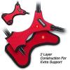 imageBest Pet Supplies Voyager Adjustable Dog Vest Harness Breathable No Pull Harness for Small Medium Large Dogs Harness for Walking Jogging Easy Stepin Reflective Stripes  Turquoise SHarness Red