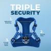 imageBest Pet Supplies Voyager Adjustable Dog Vest Harness Breathable No Pull Harness for Small Medium Large Dogs Harness for Walking Jogging Easy Stepin Reflective Stripes  Turquoise SHarness Royal Blue