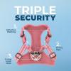 imageBest Pet Supplies Voyager Adjustable Dog Vest Harness Breathable No Pull Harness for Small Medium Large Dogs Harness for Walking Jogging Easy Stepin Reflective Stripes  Turquoise SHarness Pink