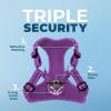 imageBest Pet Supplies Voyager Adjustable Dog Vest Harness Breathable No Pull Harness for Small Medium Large Dogs Harness for Walking Jogging Easy Stepin Reflective Stripes  Turquoise SHarness Purple