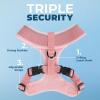 imageBest Pet Supplies Voyager Adjustable Dog Vest Harness Breathable No Pull Harness for Small Medium Large Dogs Harness for Walking Jogging Easy Stepin Reflective Stripes  Turquoise S220 Style Pink