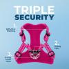 imageBest Pet Supplies Voyager Adjustable Dog Vest Harness Breathable No Pull Harness for Small Medium Large Dogs Harness for Walking Jogging Easy Stepin Reflective Stripes  Turquoise SHarness Fuchsia