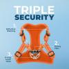 imageBest Pet Supplies Voyager Adjustable Dog Vest Harness Breathable No Pull Harness for Small Medium Large Dogs Harness for Walking Jogging Easy Stepin Reflective Stripes  Turquoise SHarness Leash Set Orange