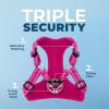 imageBest Pet Supplies Voyager Adjustable Dog Vest Harness Breathable No Pull Harness for Small Medium Large Dogs Harness for Walking Jogging Easy Stepin Reflective Stripes  Turquoise SHarness Leash Set Fuchsia