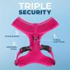 imageBest Pet Supplies Voyager Adjustable Dog Vest Harness Breathable No Pull Harness for Small Medium Large Dogs Harness for Walking Jogging Easy Stepin Reflective Stripes  Turquoise S220 Style Fuchsia