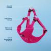 imageBest Pet Supplies Voyager Aerolite No Pull Mesh Dog Harness Reflective Stitching Breathable Harness Adjustable for Walking Training Running Heavy Duty and Durable Beige LHarness Fuchsia