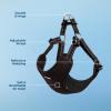 imageBest Pet Supplies Voyager Aerolite No Pull Mesh Dog Harness Reflective Stitching Breathable Harness Adjustable for Walking Training Running Heavy Duty and Durable Beige LHarness Black