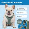 imageBest Pet Supplies Voyager Mesh Dog Breathable Harness Reflective Stitching All Weather Adjustable for Walking Training or Running  Heavy Duty ampamp Durable Moss Green M