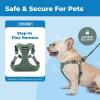 imageBest Pet Supplies Voyager Mesh Dog Breathable Harness Reflective Stitching All Weather Adjustable for Walking Training or Running  Heavy Duty ampamp Durable Moss Green M