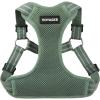 imageBest Pet Supplies Voyager Mesh Dog Breathable Harness Reflective Stitching All Weather Adjustable for Walking Training or Running  Heavy Duty ampamp Durable Moss Green M