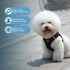 imageBest Pet Supplies  All Weather MeshPlush Reflective No Pull Harness for Small Medium Dogs Cats  Secure with Hook ampamp Loop Fastener Buckle Double DRings  Fuchsia Corduroy MBlack Plush