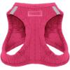 imageBest Pet Supplies  All Weather MeshPlush Reflective No Pull Harness for Small Medium Dogs Cats  Secure with Hook ampamp Loop Fastener Buckle Double DRings  Fuchsia Corduroy MFuchsia Corduroy