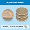 imageBest Pet Supplies Catify Cat Scratcher Fun Interactive Scratchers Claw Safe Furniture Saver Indoor Play Support Natural Cat Behaviors Heavy Duty  Beige3 Pack Round