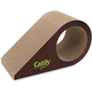 imageBest Pet Supplies Catify Cat Scratcher Fun Interactive Scratchers Claw Safe Furniture Saver Indoor Play Support Natural Cat Behaviors Heavy Duty  BeigeDroplet