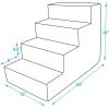 imageBest Pet Supplies Dog Stairs ampamp Steps  Foam Steps for Small Dogs ampamp Cats NonSlip Indoor Balanced Pet Step Support Dog Ramp No Assembly Ash Gray Linen 2Step 12inch HeightPale Teal
