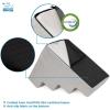 imageBest Pet Supplies Dog Stairs ampamp Steps  Foam Steps for Small Dogs ampamp Cats NonSlip Indoor Balanced Pet Step Support Dog Ramp No Assembly Ash Gray Linen 2Step 12inch HeightSand