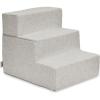 imageBest Pet Supplies Dog Stairs ampamp Steps  Foam Steps for Small Dogs ampamp Cats NonSlip Indoor Balanced Pet Step Support Dog Ramp No Assembly Ash Gray Linen 2Step 12inch HeightSand