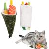 imageCatify by Best Pet Supplies Interactive Cat Toys  Plush MotionActivated ampamp Squeaking Toys with Premium North American Catnip for Indoor Cats ampamp Kittens  Duckling YellowSushi Roll Multicolored