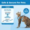 image:imageVoyager EscapeProof Stepin Lock Cat Harness amp 5ft NeopreneHandle Leash Set AllWeather Mesh with Reflective Stitching for Small to Large Cats by Best Pet Supplies Orange SBaby Blue 327