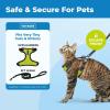 image:imageVoyager EscapeProof Stepin Lock Cat Harness amp 5ft NeopreneHandle Leash Set AllWeather Mesh with Reflective Stitching for Small to Large Cats by Best Pet Supplies Orange SBlack TrimLime 327