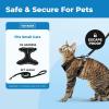 image:imageVoyager EscapeProof Stepin Lock Cat Harness amp 5ft NeopreneHandle Leash Set AllWeather Mesh with Reflective Stitching for Small to Large Cats by Best Pet Supplies Orange SBlack 327