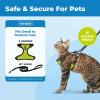 image:imageVoyager EscapeProof Stepin Lock Cat Harness amp 5ft NeopreneHandle Leash Set AllWeather Mesh with Reflective Stitching for Small to Large Cats by Best Pet Supplies Orange SBlack TrimLime 327